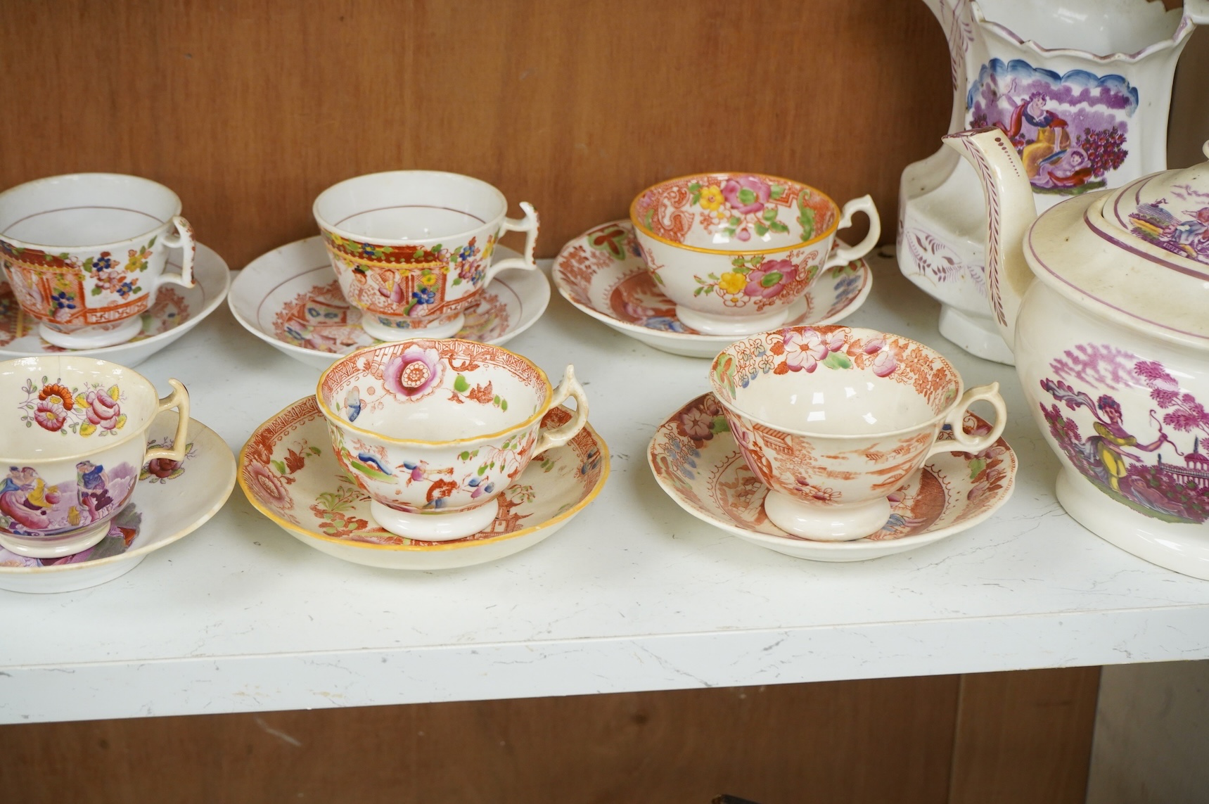 A collection of early 19th century English teawares